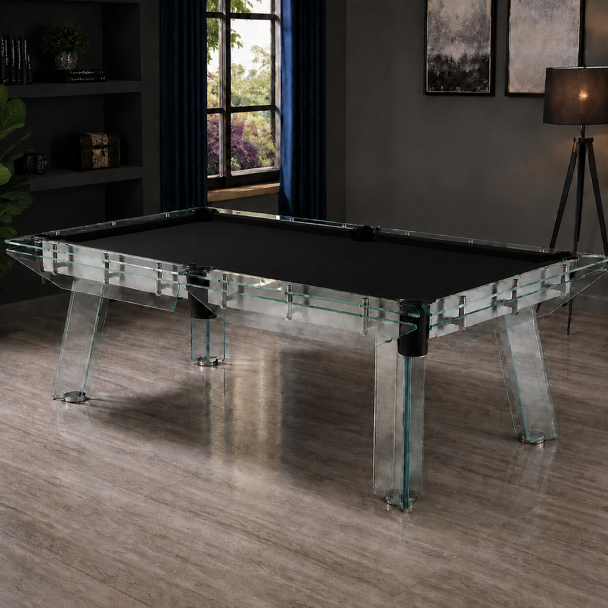 Cristal - Glass Pool Table Felt & Flipper