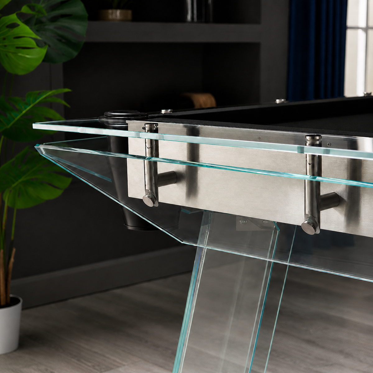 Cristal - Glass Pool Table Felt & Flipper