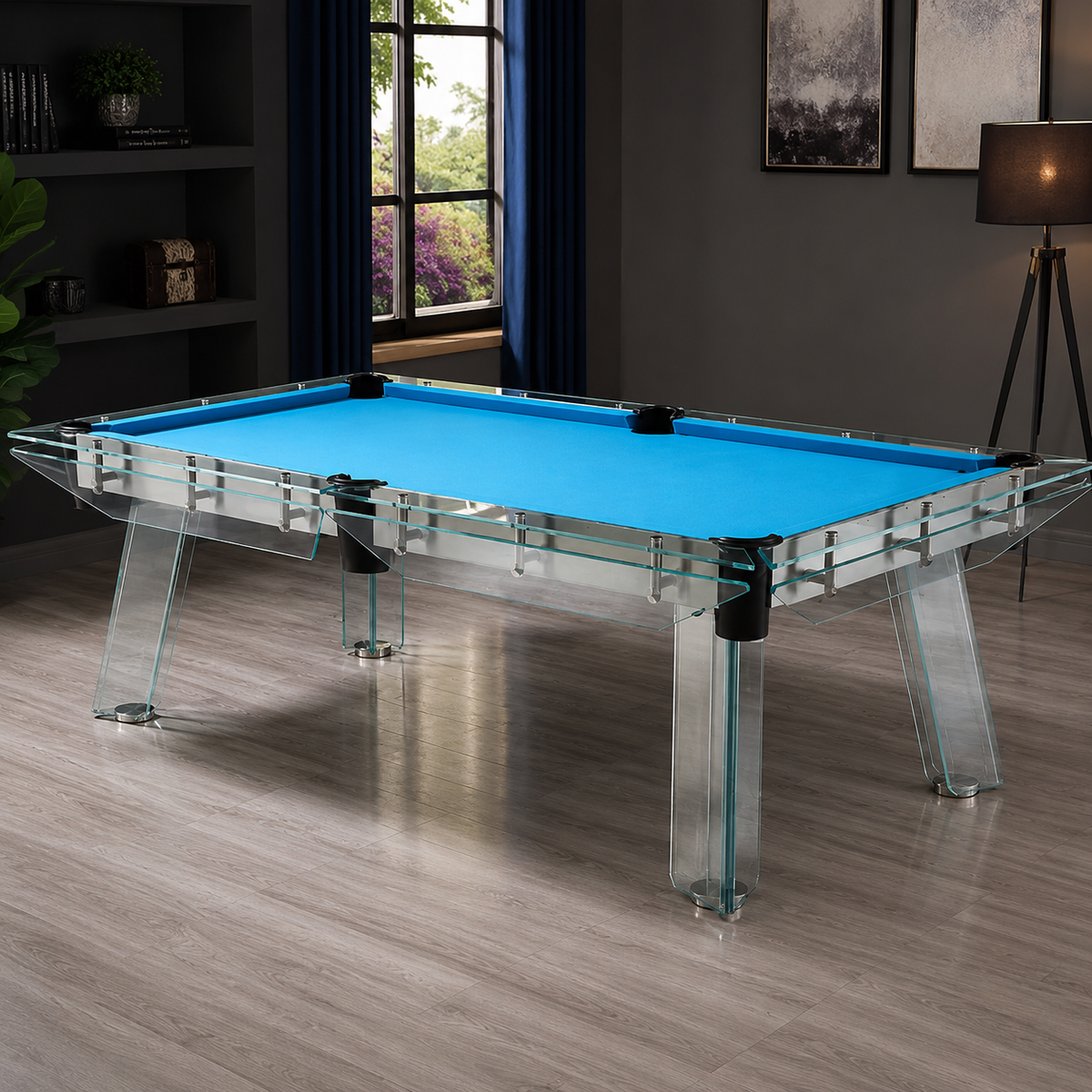 Cristal - Glass Pool Table Felt & Flipper