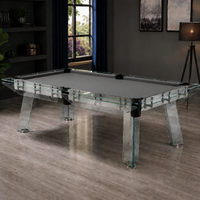Cristal - Glass Pool Table Felt & Flipper
