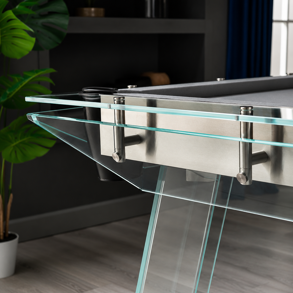 Cristal - Glass Pool Table Felt & Flipper