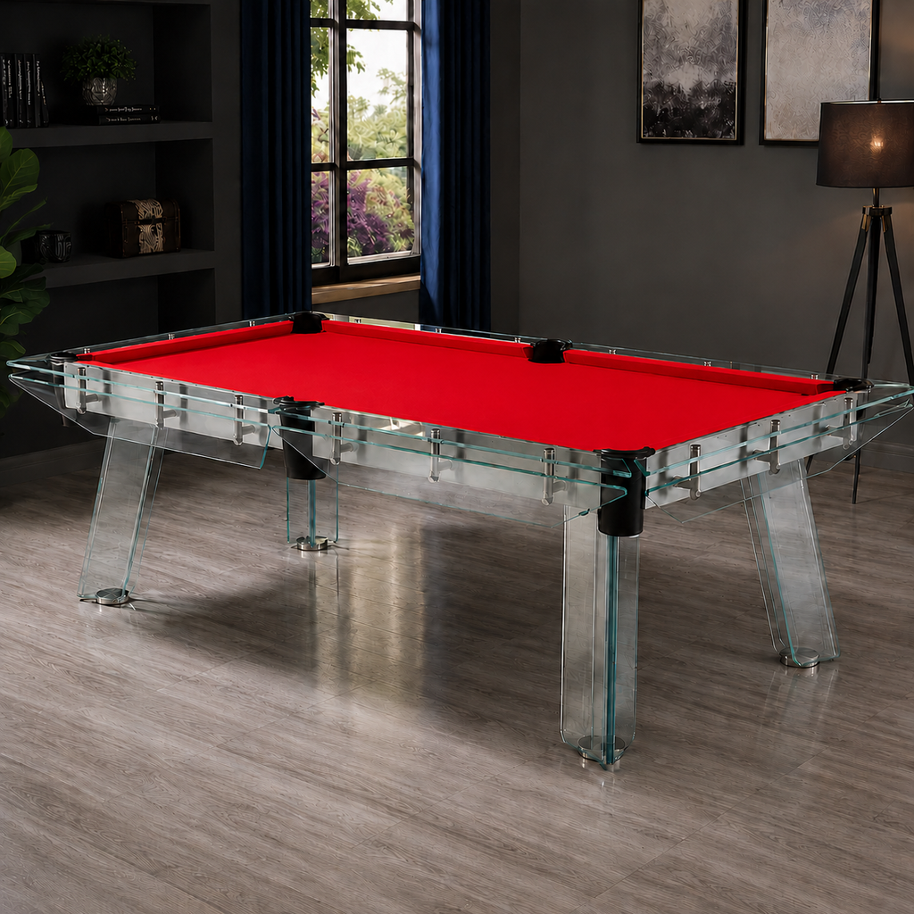 Cristal - Glass Pool Table Felt & Flipper