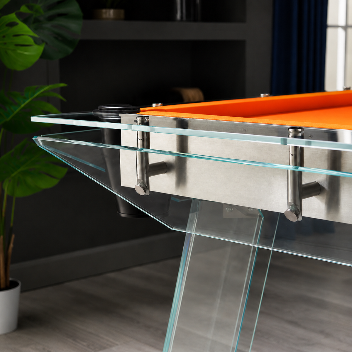 Cristal - Glass Pool Table Felt & Flipper Image
