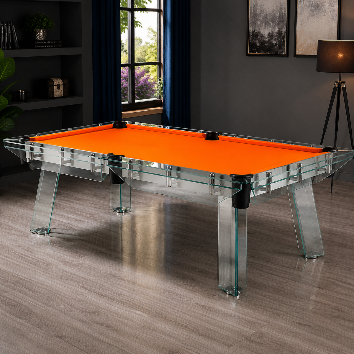 Cristal - Glass Pool Table Felt & Flipper