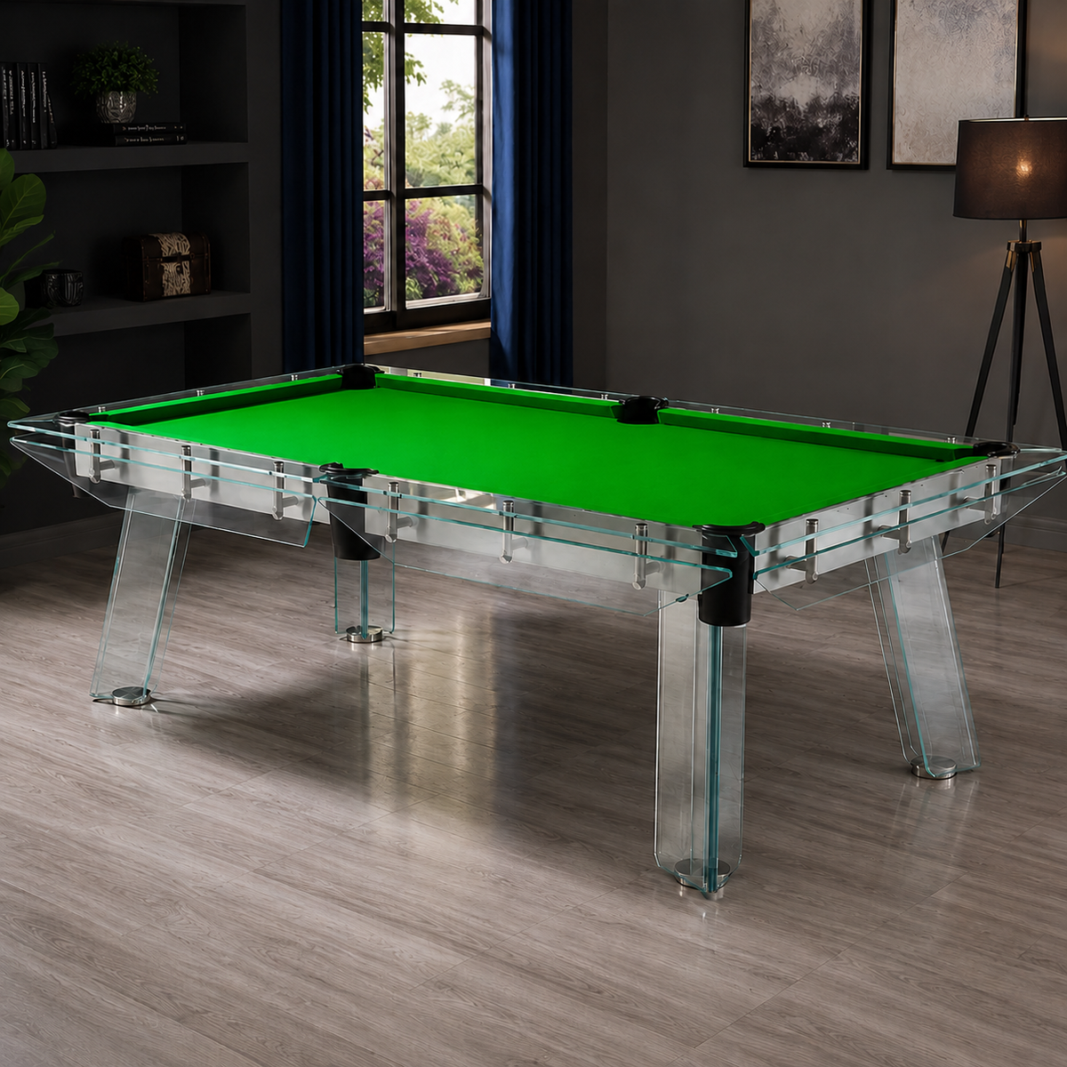 Cristal - Glass Pool Table Felt & Flipper