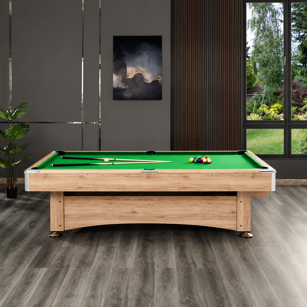 Maverick - Oak Pool Table Felt & Flipper