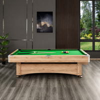 Maverick - Oak Pool Table Felt & Flipper