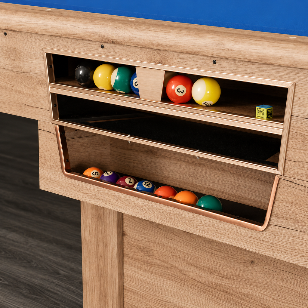 Maverick - Oak Pool Table Felt & Flipper