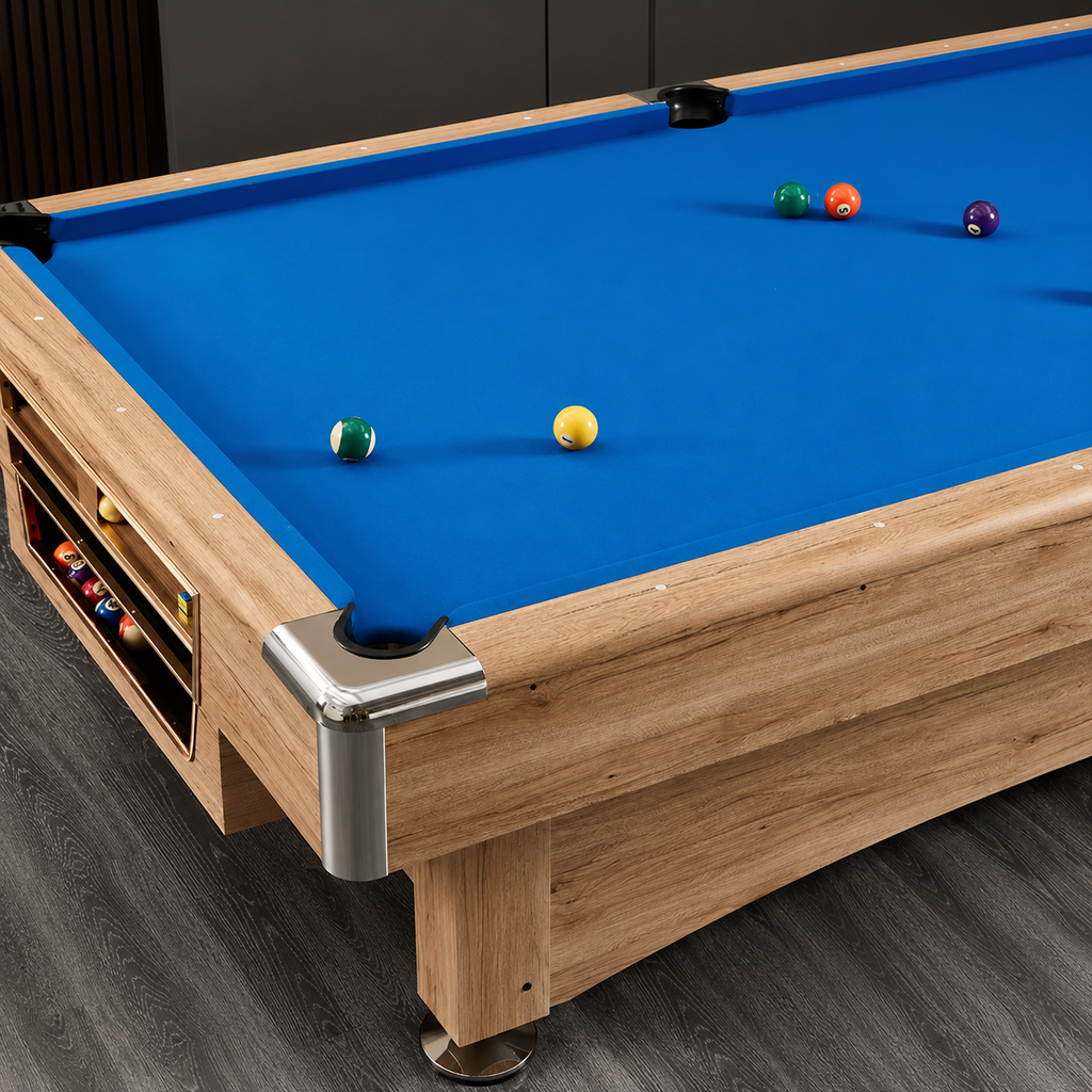 Maverick - Oak Pool Table Felt & Flipper
