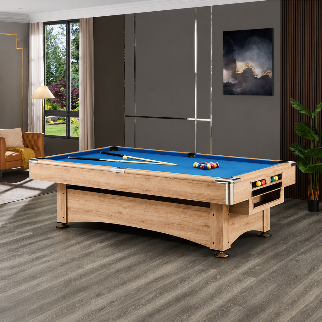 Maverick - Oak Pool Table Felt & Flipper
