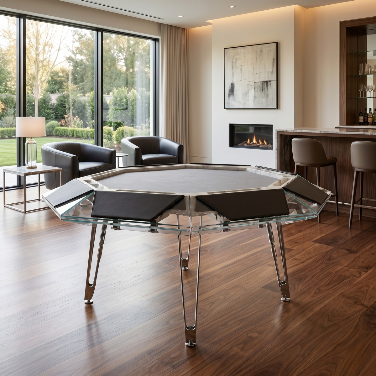 Royal Octagon Poker Table Felt & Flipper
