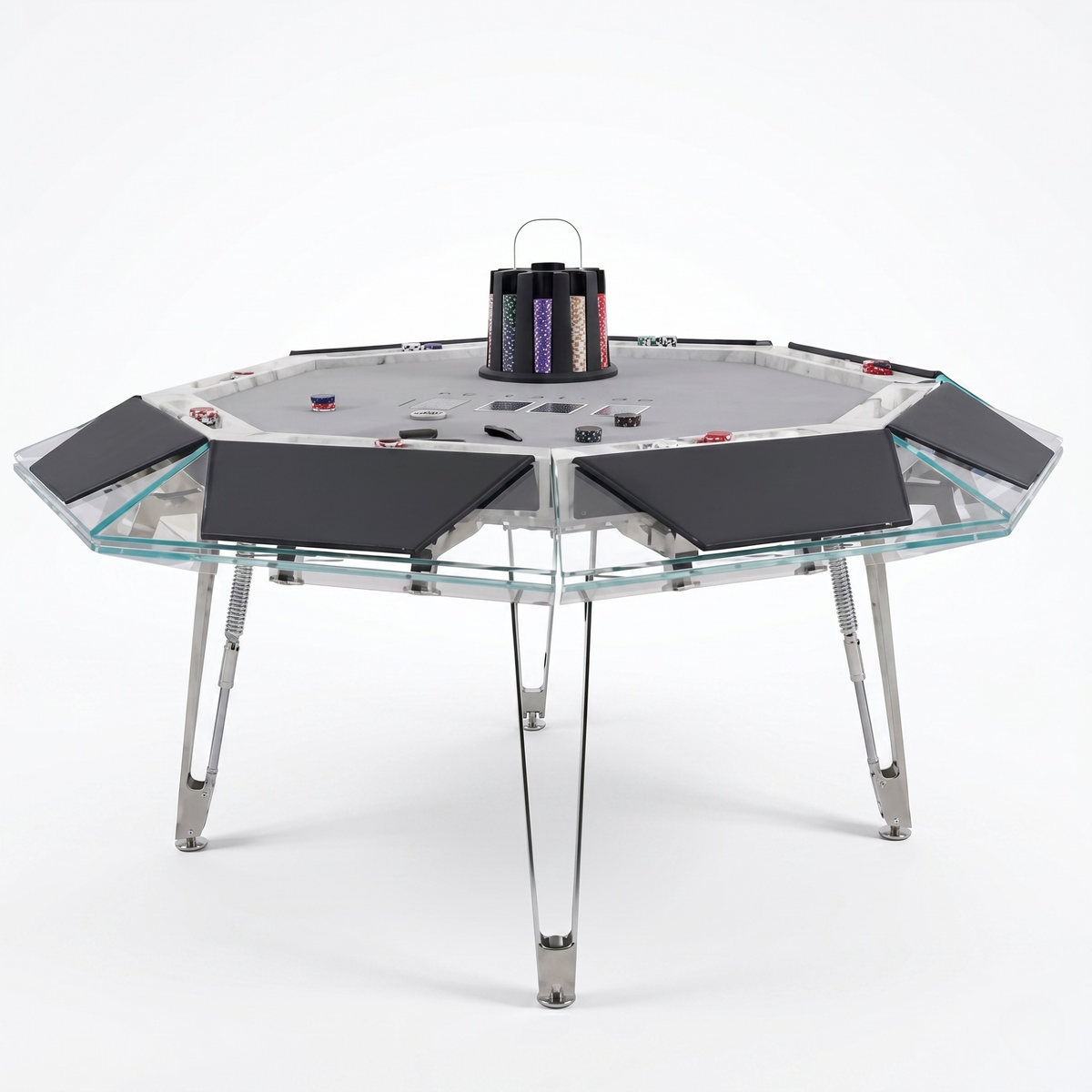 Royal Octagon Poker Table Felt & Flipper