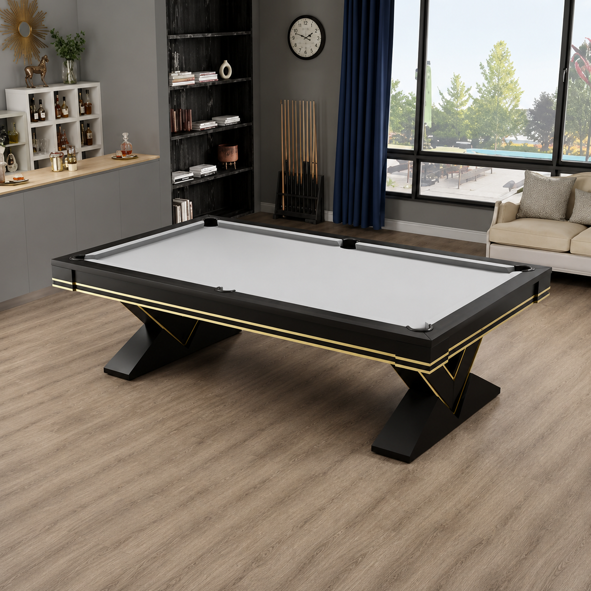 Vega - V-Leg Pool Table Felt & Flipper