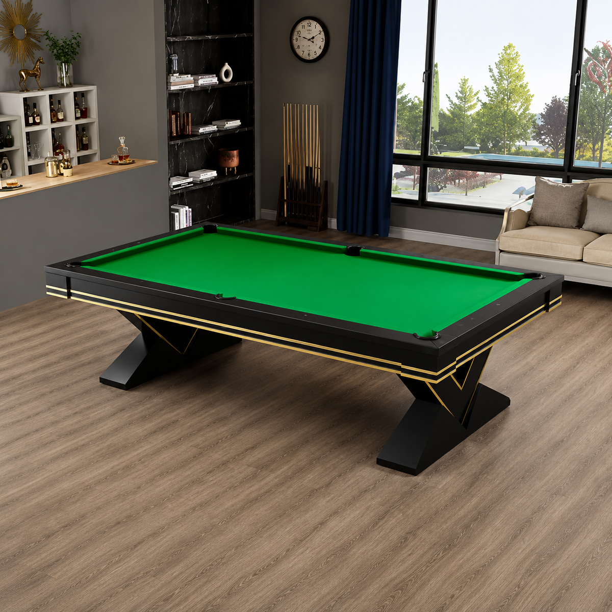 Vega - V-Leg Pool Table Felt & Flipper