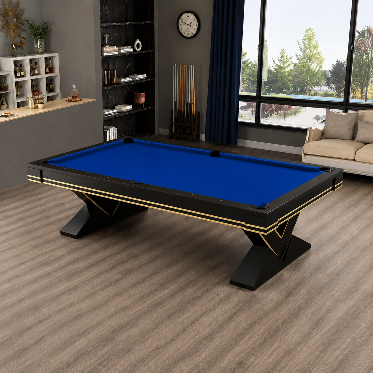 Vega - V-Leg Pool Table Felt & Flipper