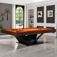 Vertex - Wood Pool Table Felt & Flipper