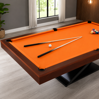Vertex - Wood Pool Table Felt & Flipper