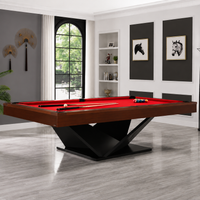 Vertex - Wood Pool Table Felt & Flipper