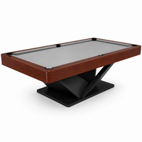 Vertex - Wood Pool Table Felt & Flipper