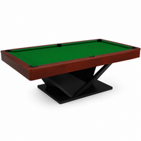 Vertex - Wood Pool Table Felt & Flipper