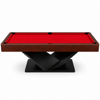 Vertex - Wood Pool Table Felt & Flipper