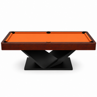 Vertex - Wood Pool Table Felt & Flipper