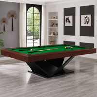 Vertex - Wood Pool Table Felt & Flipper