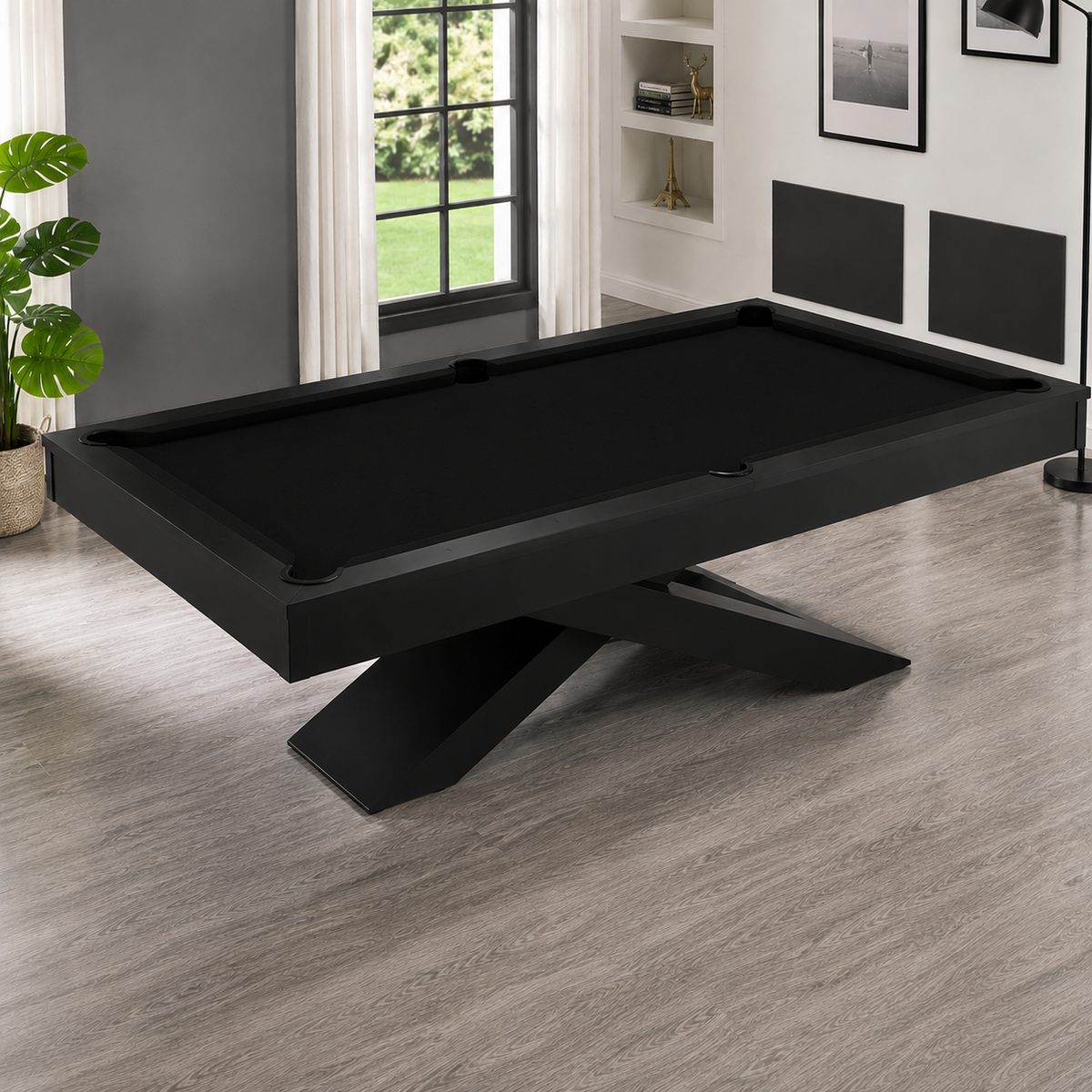 Xara - Cross Pool Table Felt & Flipper