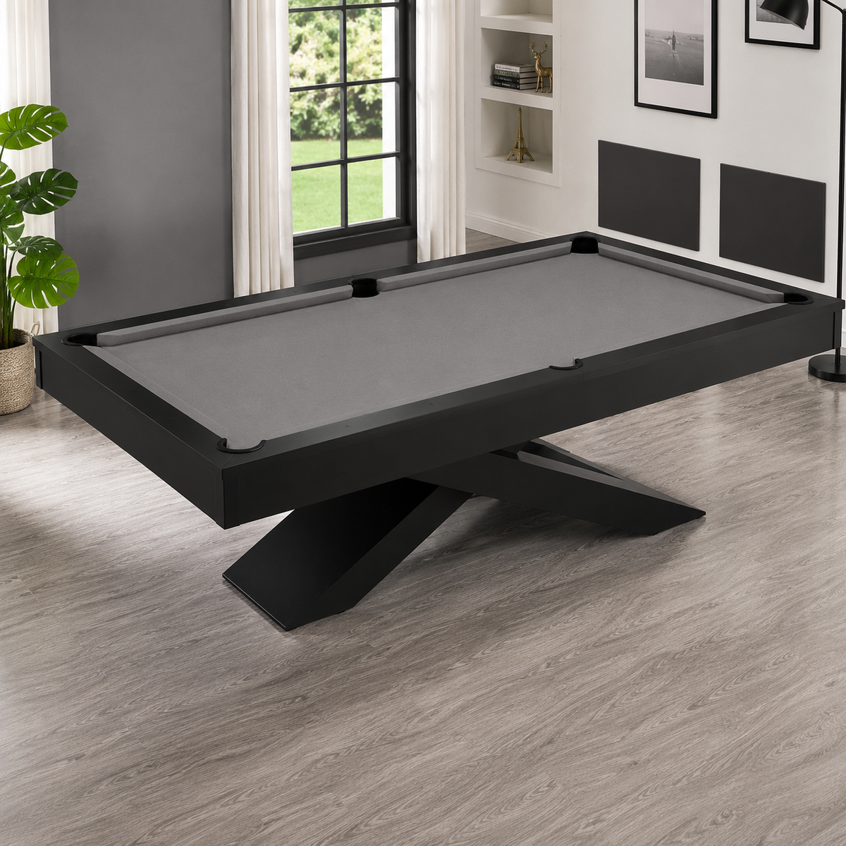 Xara - Cross Pool Table Felt & Flipper