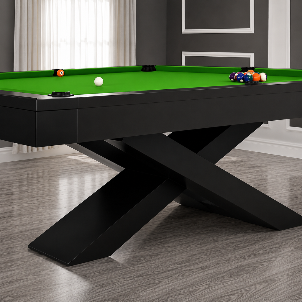 Xara - Cross Pool Table Felt & Flipper