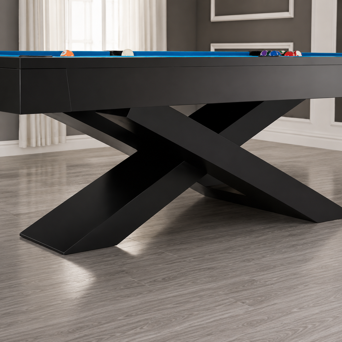 Xara - Cross Pool Table Felt & Flipper