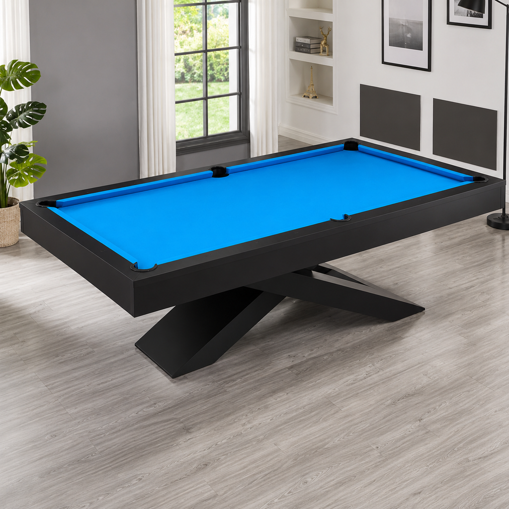 Xara - Cross Pool Table Felt & Flipper